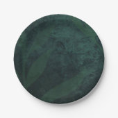 BUDGET All-in-1 Landelijke Smaragdgroene Bruiloft Papieren Bordje (Voorkant)