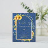 BUDGET All-in-1 Landelijke Zonnebloemen BLAUWE Huw (Staand voorkant)