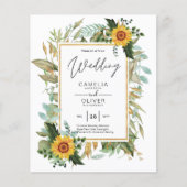 BUDGET All-in-1 Landelijke Zonnebloemen Groene Huw Flyer (Voorkant)