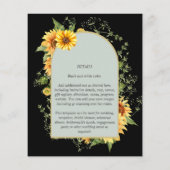 BUDGET All-in-1 Landelijke Zonnebloemen Groene Huw Flyer (Achterkant)