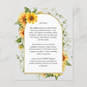 BUDGET All-in-1 Landelijke Zonnebloemen Groene Huw Flyer (Achterkant)