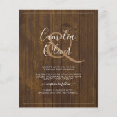 BUDGET All-in-1 Monochroom Ampersand Bruiloft Flyer (Voorkant)