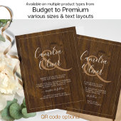 BUDGET All-in-1 Monochroom Ampersand Bruiloft Flyer