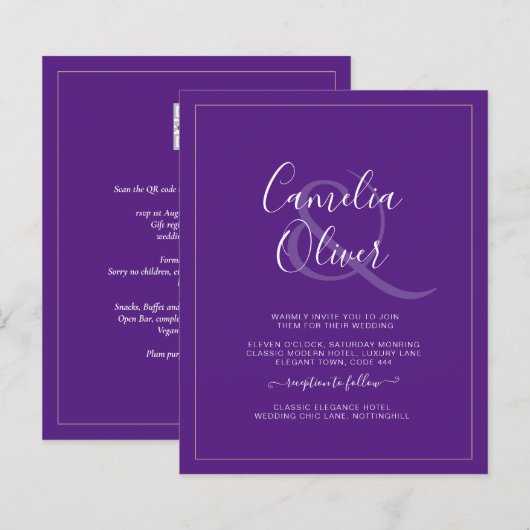 BUDGET All-in-1 Monochroom Ampersand Wedding (Voorkant / Achterkant)