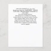 BUDGET All-in-1 Monochroom Ampersand Wedding Flyer (Achterkant)