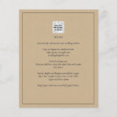 BUDGET All-in-1 Monochroom Ampersand Wedding Flyer (Achterkant)