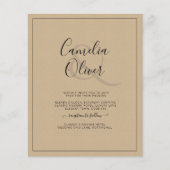 BUDGET All-in-1 Monochroom Ampersand Wedding Flyer (Voorkant)