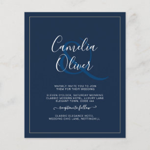 BUDGET All-in-1 Monochroom Ampersand Wedding Flyer