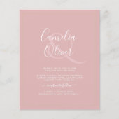 BUDGET All-in-1 Monochroom Ampersand Wedding Flyer (Voorkant)