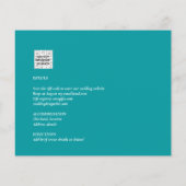 Budget All-in-1 PHOTO Greenery Wedding RSVP QR COD (Achterkant)