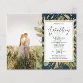 Budget All-in-1 PHOTO Greenery Wedding RSVP QR COD (Voorkant)