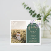 Budget All-in-1 PHOTO Wedding Wisteria QR Code INV (Staand voorkant)