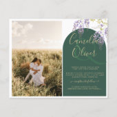 Budget All-in-1 PHOTO Wedding Wisteria QR Code INV (Voorkant)