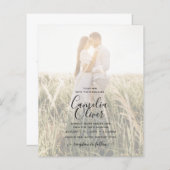 Budget All-in-1 Roze Blush Bloemen Overlay Trouwju (Voorkant / Achterkant)