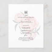 Budget All-in-1 Roze Blush Bloemen Overlay Trouwju (Achterkant)