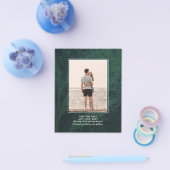 BUDGET All-in-1 Rustic Emerald Green Wedding Flyer (Enkel)