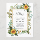 BUDGET All-in-1 Rustic Sunflower Greenery Wedding (Voorkant)