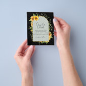 BUDGET All-in-1 Rustic Sunflower Greenery Wedding Flyer (Hand)