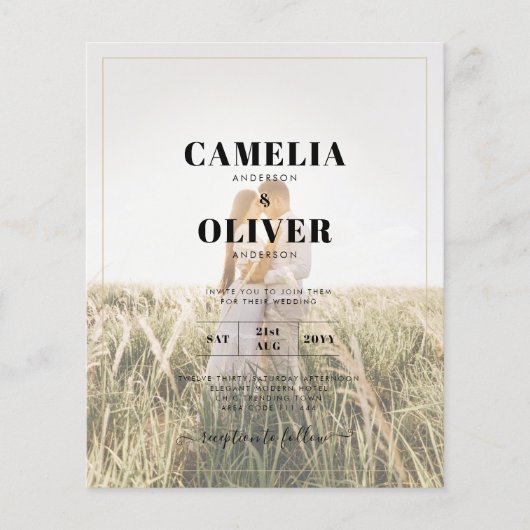 Budget All-in-1 Rustic Terracotta GOLD Wedding (Voorkant)