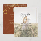 Budget All-in-1 Rustic Terracotta GOLD Wedding (Voorkant / Achterkant)