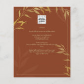 Budget All-in-1 Rustic Terracotta GOLD Wedding (Achterkant)