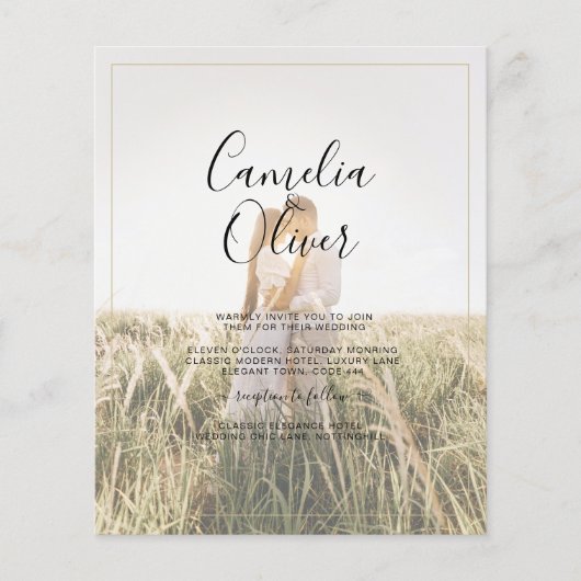 Budget All-in-1 Rustic Terracotta GOLD Wedding (Voorkant)