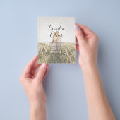 Budget All-in-1 Rustieke Terracotta GOUDEN Huwelij Flyer (Hand)