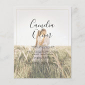 Budget All-in-1 Rustieke Terracotta GOUDEN Huwelij Flyer