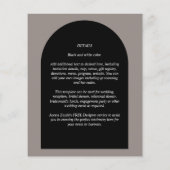 BUDGET All-in-1 Wedding Script Ampersand Arch Flyer (Achterkant)