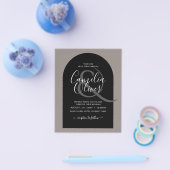 BUDGET All-in-1 Wedding Script Ampersand Arch Flyer (Enkel)