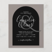 BUDGET All-in-1 Wedding Script Ampersand Arch Flyer (Voorkant)