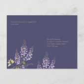 BUDGET All-In-1 Wisteria Stof Dusty Paars Goud Bru Briefkaart (Achterkant)
