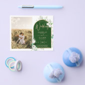 Budget All-in-1 Witte Rozen Groene Trouw QR Code Flyer (Enkel)