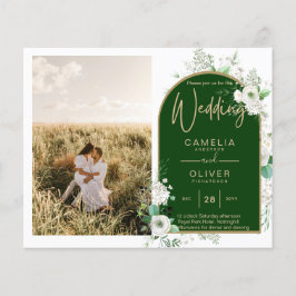 Budget All-in-1 Witte Rozen Groene Trouw QR Code Flyer