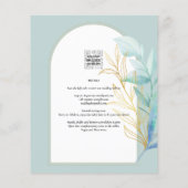 BUDGET All-in-1 Zee Glas Goudblad Salie Bruiloft (Achterkant)