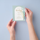 BUDGET All-in-1 Zee Glas Goudblad Salie Bruiloft Flyer (Hand)