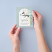 BUDGET All-in-1 Zee Glas Goudblad Salie Bruiloft Flyer (Hand)