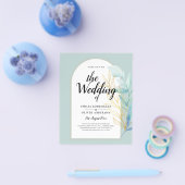 BUDGET All-in-1 Zee Glas Goudblad Salie Bruiloft Flyer (Enkel)