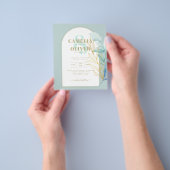 BUDGET All-in-1 Zee Glas Goudblad Salie Bruiloft Flyer (Hand)