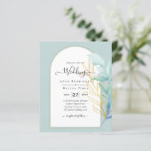 BUDGET All-in-1 Zee Glass Gold Leaf Sage Wedding (Staand voorkant)