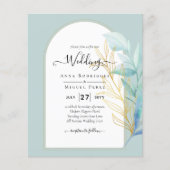 BUDGET All-in-1 Zee Glass Gold Leaf Sage Wedding (Voorkant)