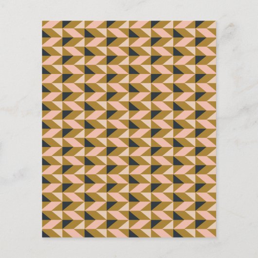 Budget All-in-One Art Deco Gouden Trouw Uitnodigin (Achterkant)