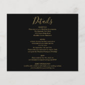 Budget All-in-One Black Gold Photo Weduwen Uitnodi (Achterkant)