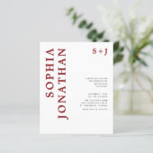 Budget All in One Bordeaux Trouwfeest (Staand voorkant)