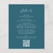 Budget All in One Calligraphy Blauwgroen Wedding I (Achterkant)