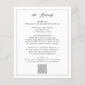 Budget All in One Calligraphy Wedding Invitation (Achterkant)