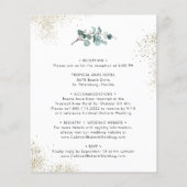 Budget All in One Eucalyptus Gouden Trouw Uitnodig (Achterkant)