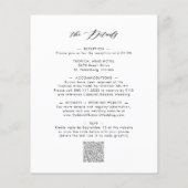 Budget All in One Eucalyptus Huwelijksuitnodiging (Achterkant)