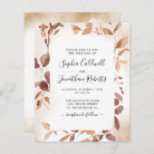 Budget All in One Eucalyptus Lijst Wedding Invite (Voorkant / Achterkant)