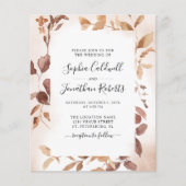 Budget All in One Eucalyptus Lijst Wedding Invite (Voorkant)